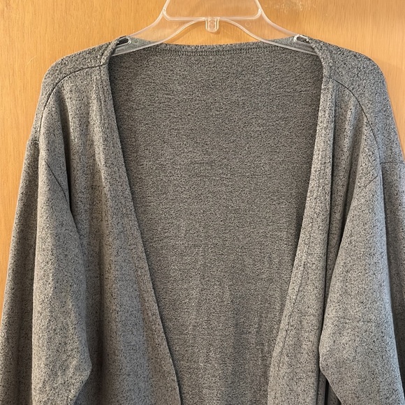 Zyia Active Lounge Boyfriend Cardigan Open Front Pockets Army Green XXXL - Picture 4 of 13